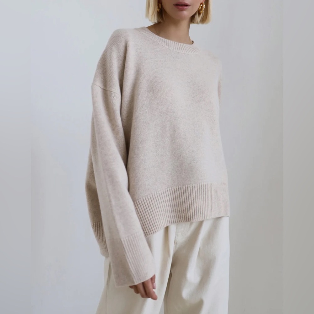 Commense Candyfloss Oversized Pullover Sweater in Apricot size M